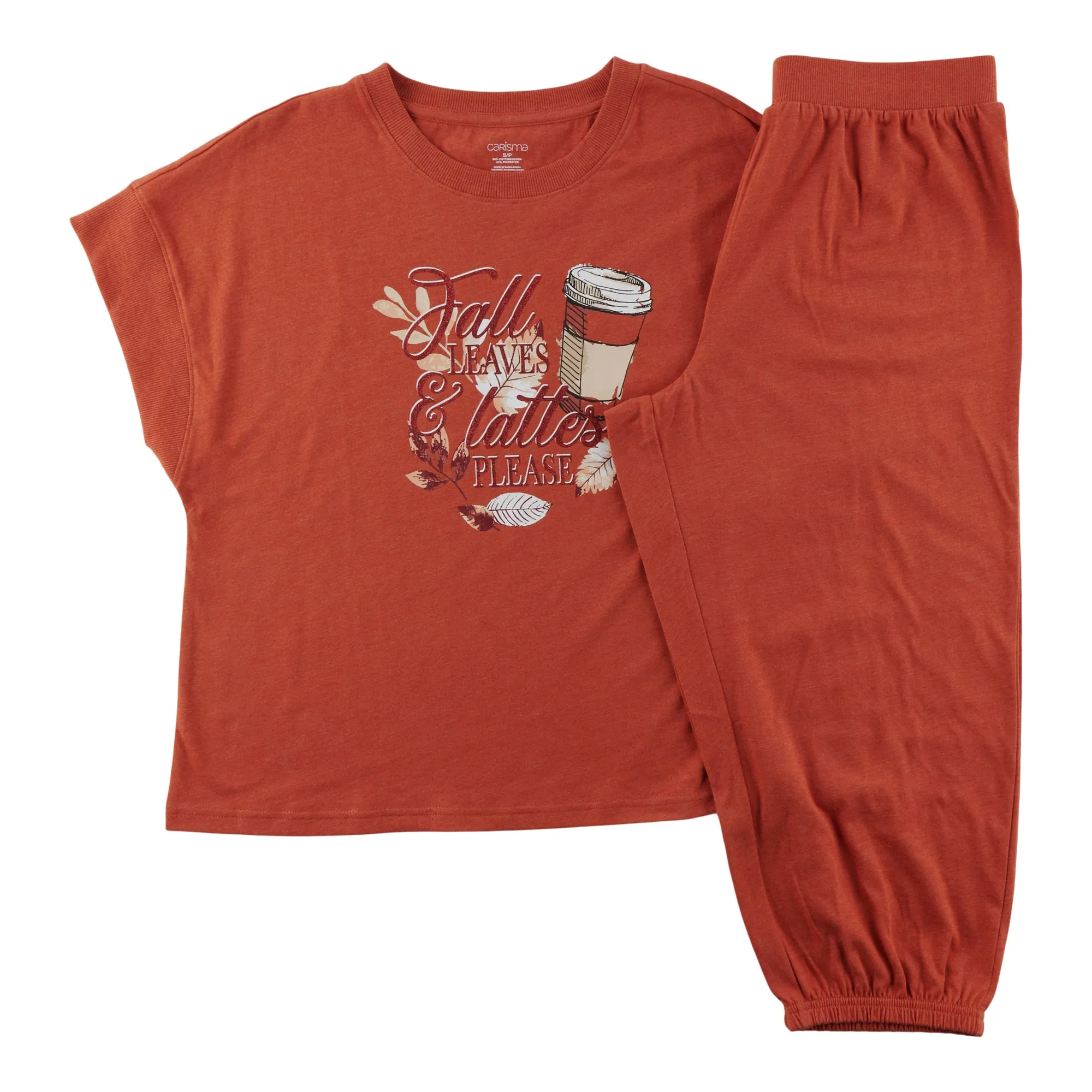 Carisma Women's Perfect Dream Rib Cuffed Capris Pyjama Set, 2-Piece sold by Giant Tiger product image thumbnail 3