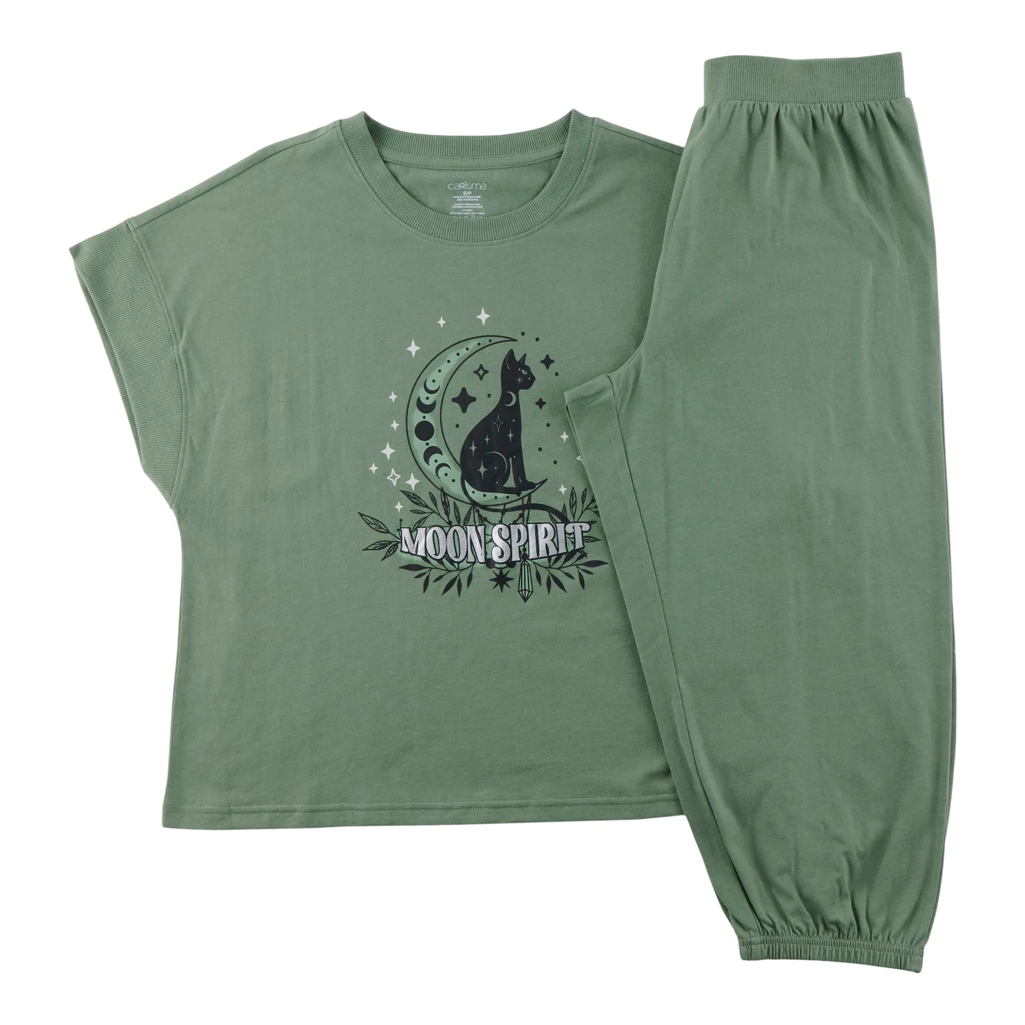 Carisma Women's Perfect Dream Rib Cuffed Capris Pyjama Set, 2-Piece sold by Giant Tiger