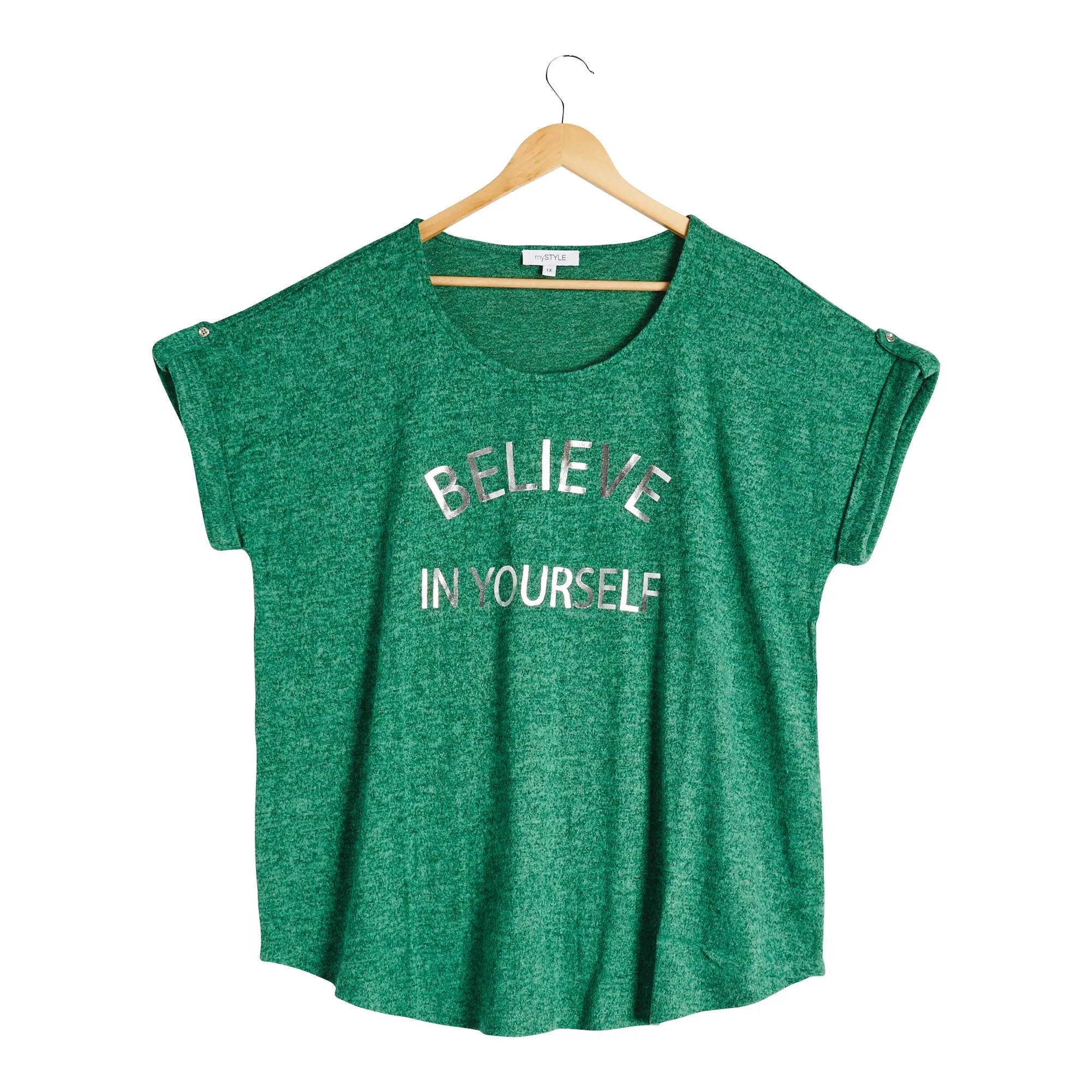 mySTYLE Women's Plus Screen Printed Top sold by Giant Tiger product image thumbnail 2