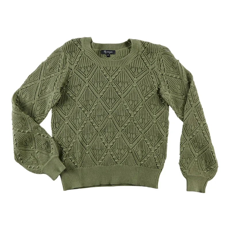 lily morgan Women's Pointelle Pullover Sweater sold by Giant Tiger