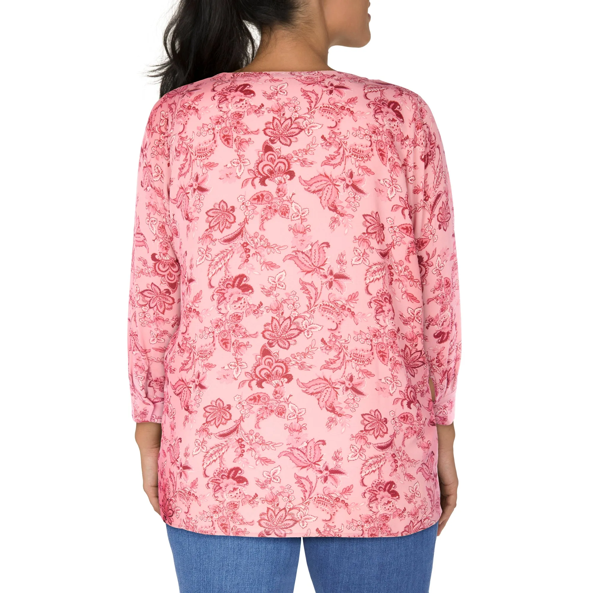 lily morgan Women's Plus Autumn Flair Printed Tunic Blouse sold by Giant Tiger product image thumbnail 4