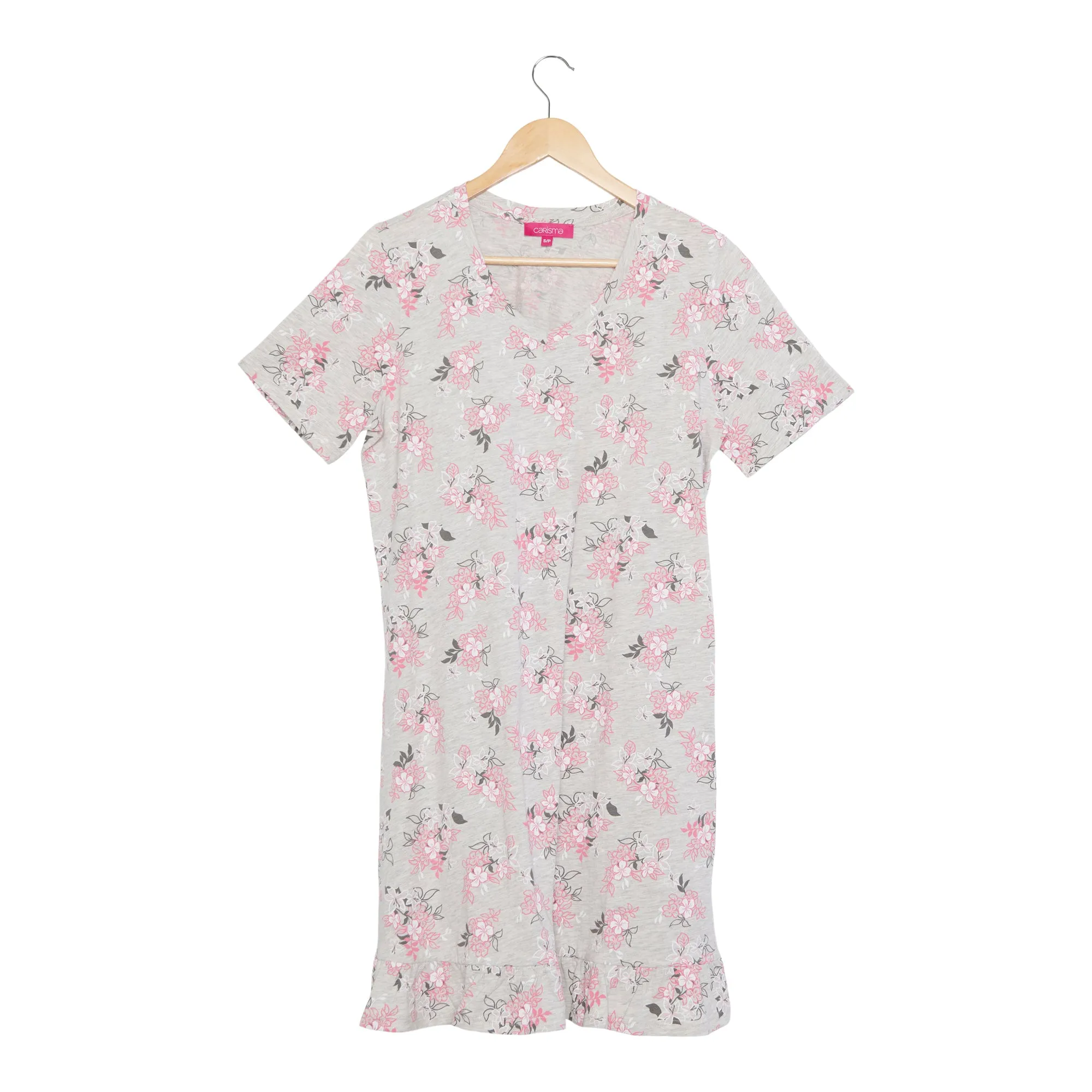 Carisma Women's Romance Printed Ruffle Sleep Shirt sold by Giant Tiger