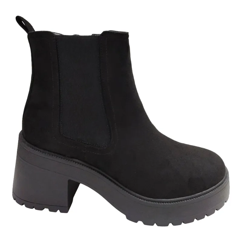 mySTYLE Women's Lug Sole Chelsea Boots sold by Giant Tiger