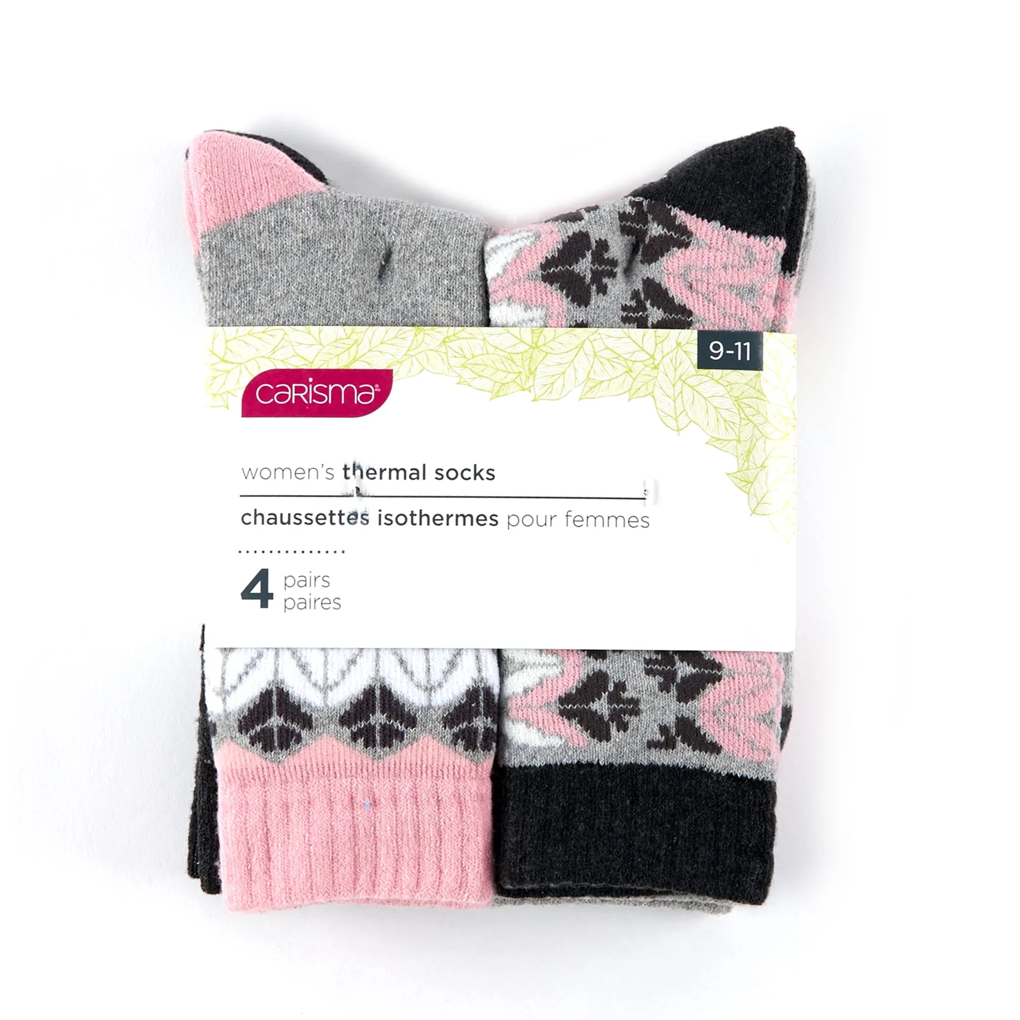 Carisma Women's Thermal Socks, 4-Pack sold by Giant Tiger product image thumbnail 2