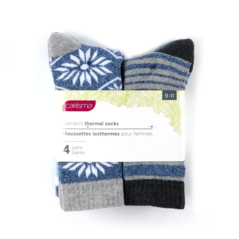 Carisma Women's Thermal Socks, 4-Pack sold by Giant Tiger