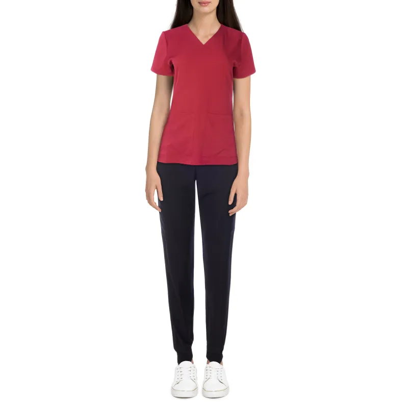 Women's Fall Refresh Light-tech Solid V-Neck Scrub Top sold by Giant Tiger
