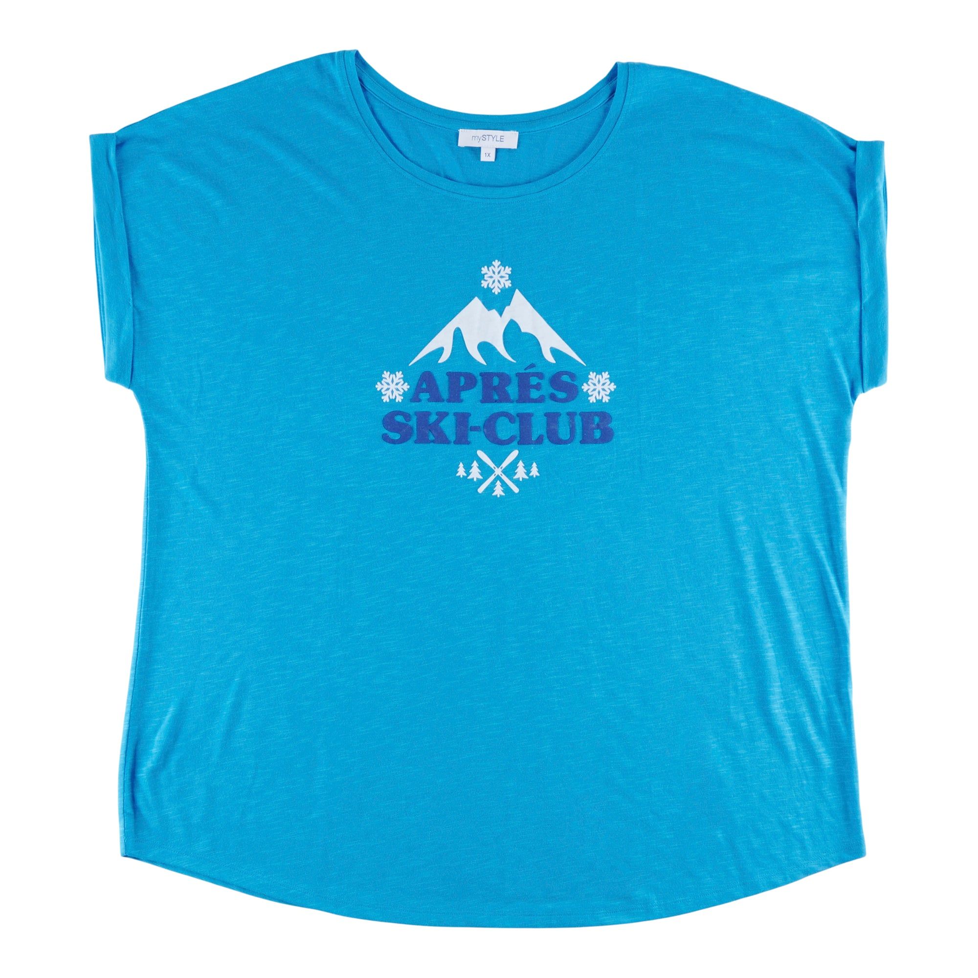 mySTYLE Women's Plus Rolled Short Sleeve Slub T-Shirt sold by Giant Tiger