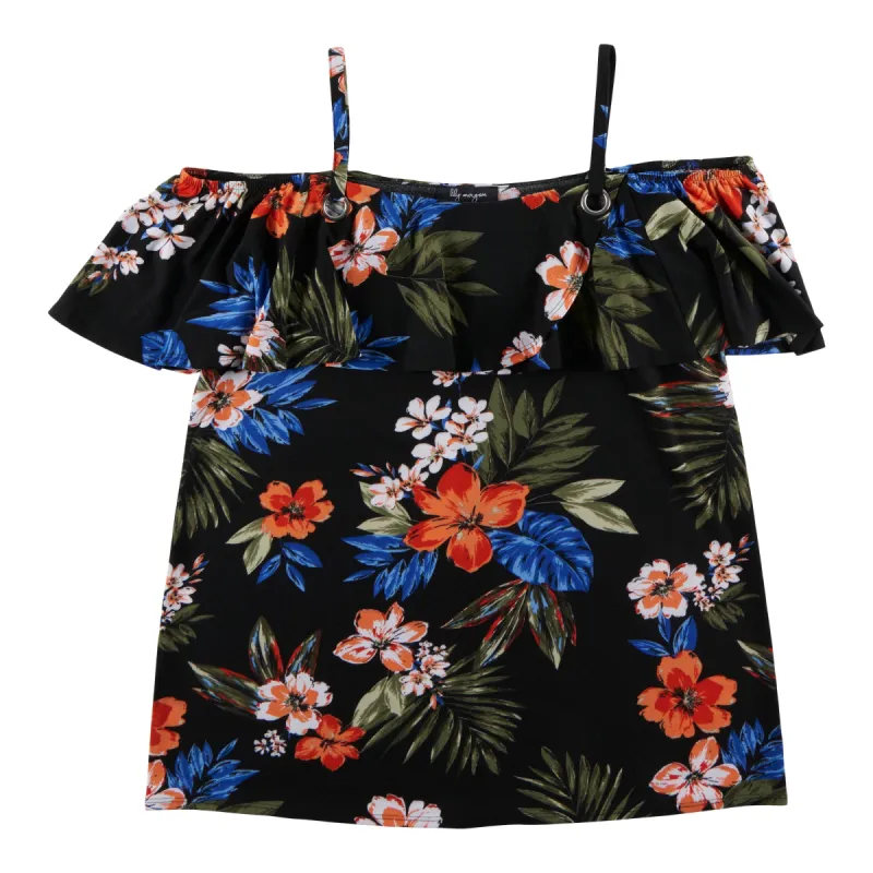 lily morgan Women's Tropical Printed Off the Shoulder Top sold by Giant Tiger