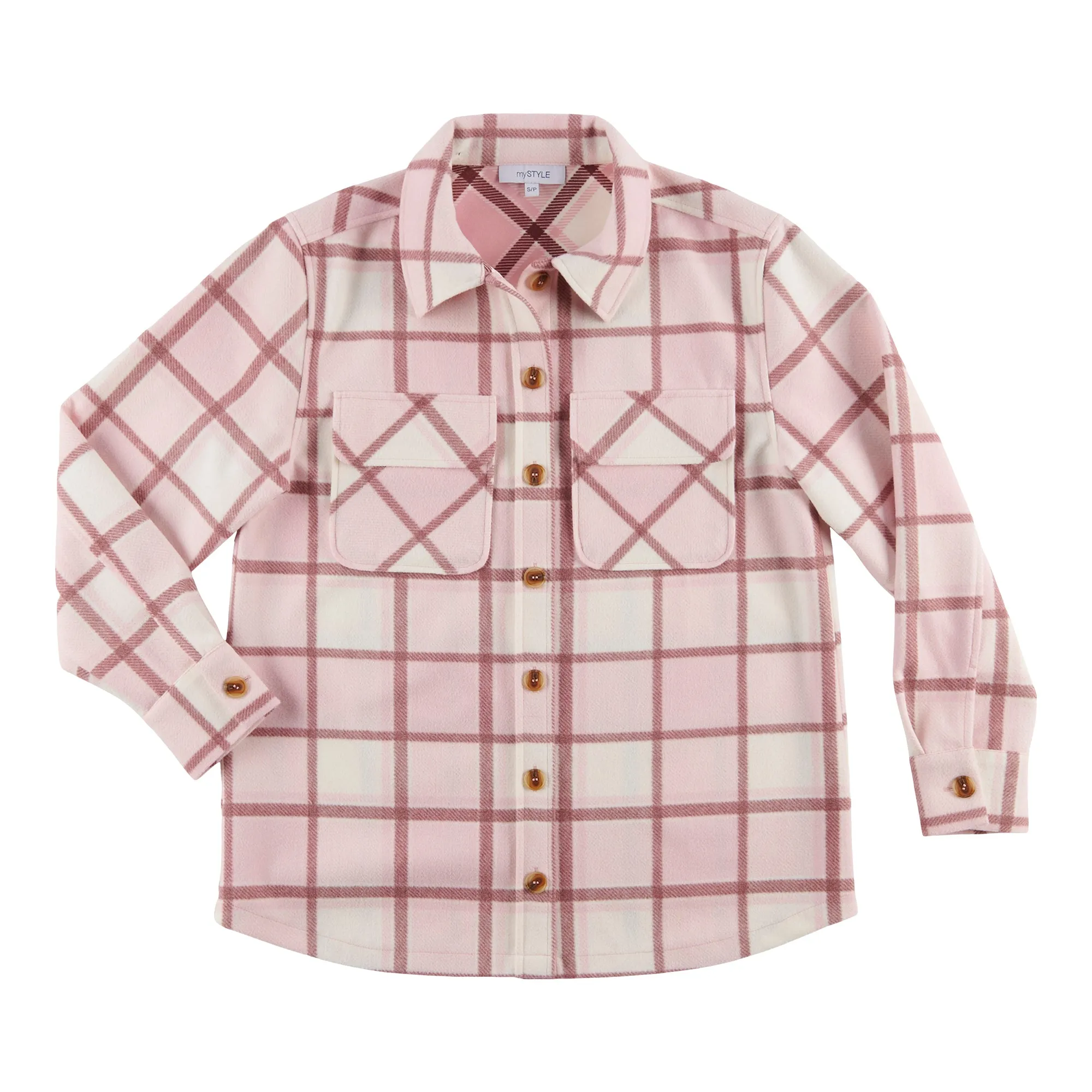 mySTYLE Women's Plaid Shacket sold by Giant Tiger