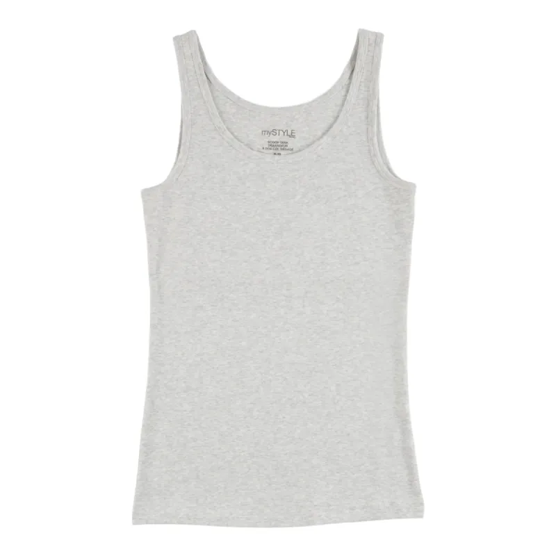 mySTYLE Women's Solid Scoop Tank sold by Giant Tiger