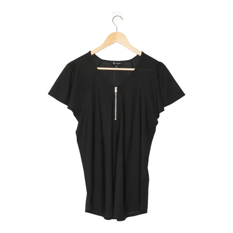 lily morgan Women's Simply Chic Flutter Sleeve Top sold by Giant Tiger