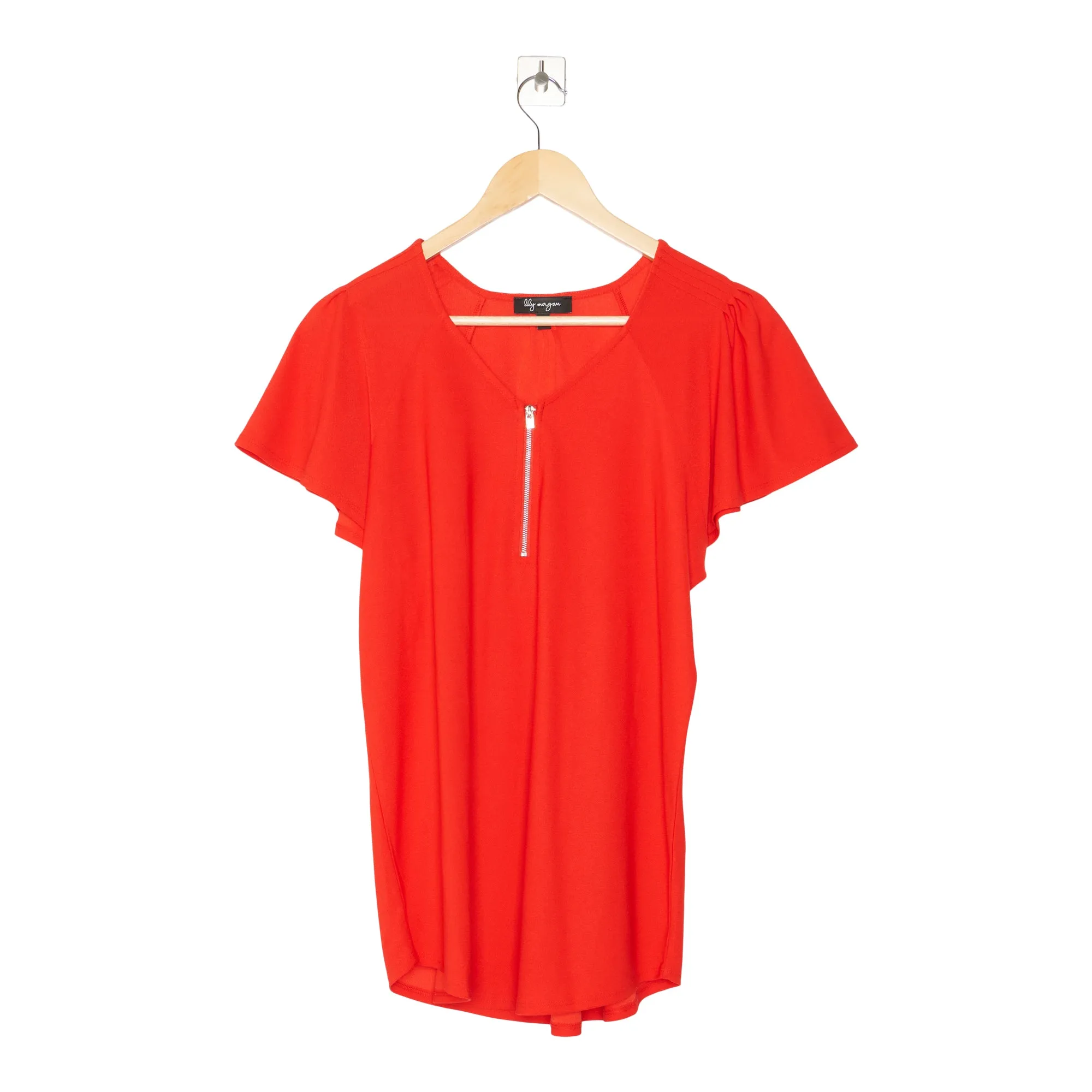 lily morgan Women's Simply Chic Flutter Sleeve Top sold by Giant Tiger product image thumbnail 4