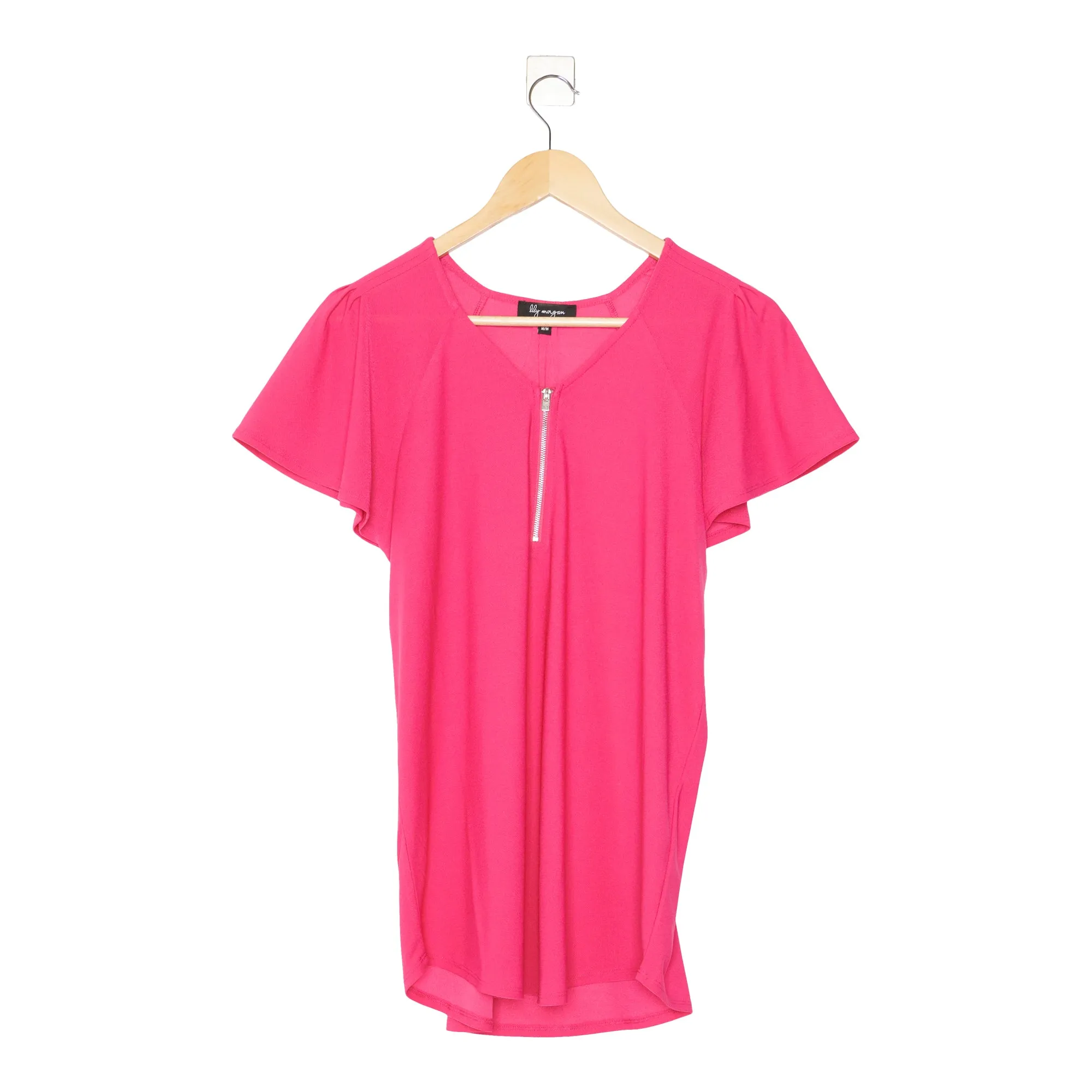 lily morgan Women's Simply Chic Flutter Sleeve Top sold by Giant Tiger product image thumbnail 2