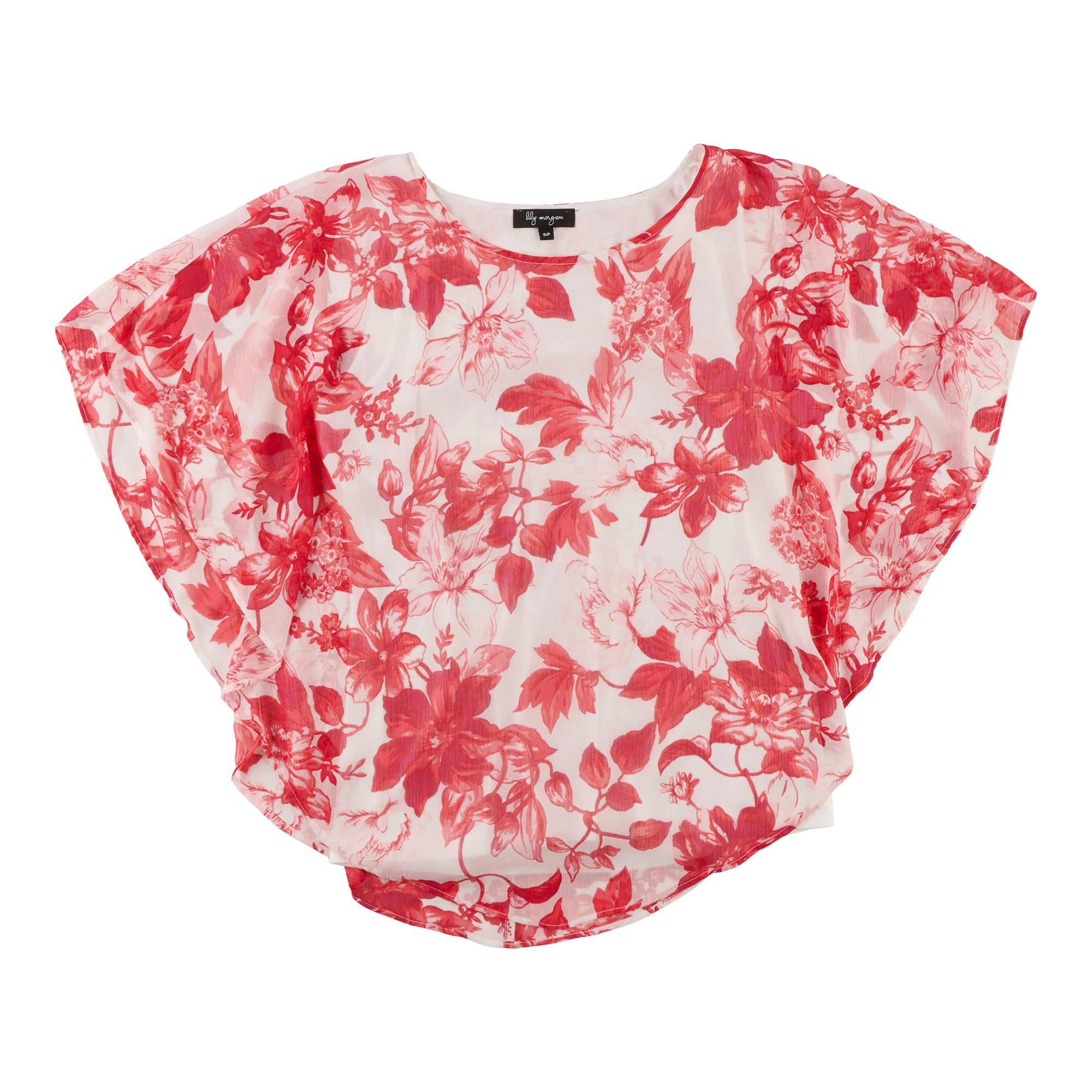 lily morgan Women's Simply Chic Printed Overlay Blouse sold by Giant Tiger