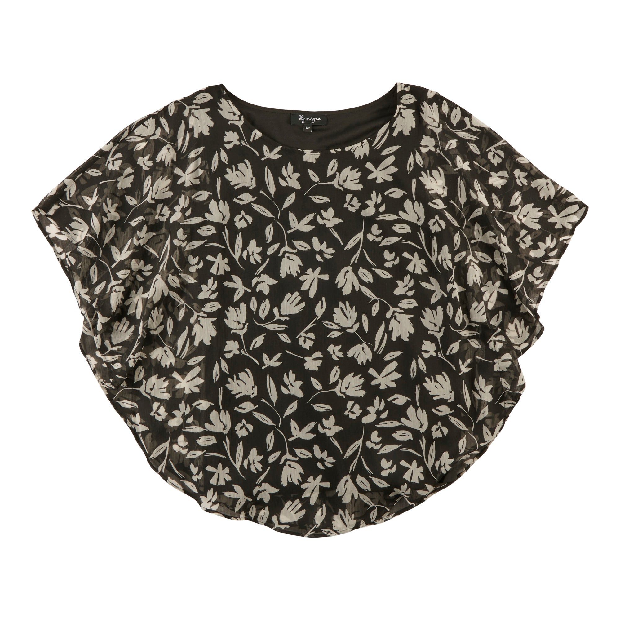 lily morgan Women's Simply Chic Printed Overlay Blouse sold by Giant Tiger product image thumbnail 3