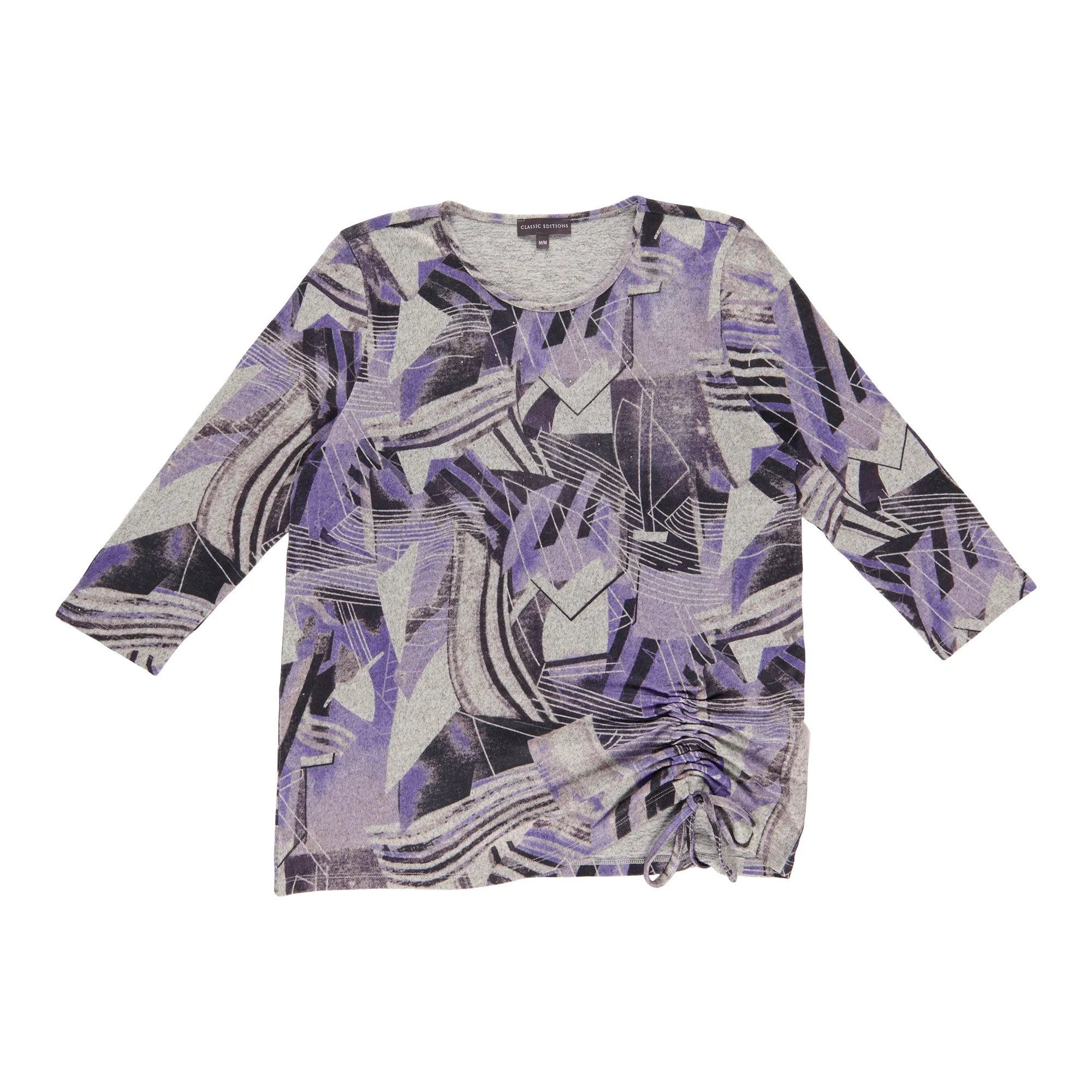 Classic Editions Women's 3/4 Sleeve Top with Ruching sold by Giant Tiger product image thumbnail 3