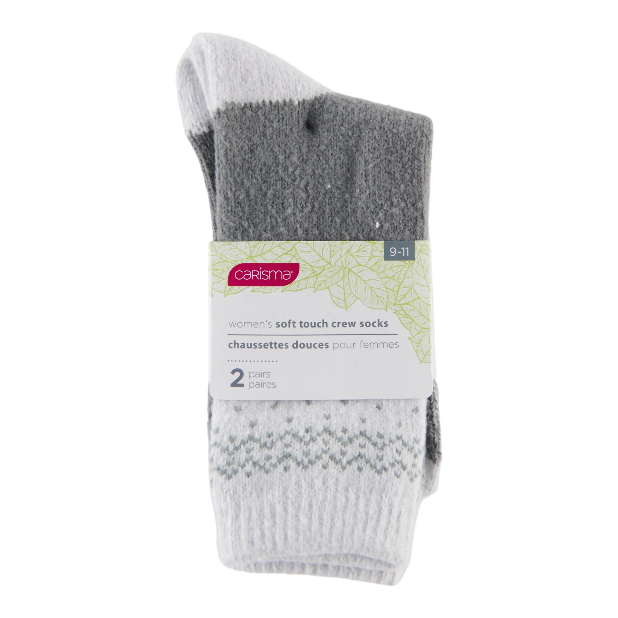 Carisma Women's Soft Touch Crew Socks, 2-Pack sold by Giant Tiger