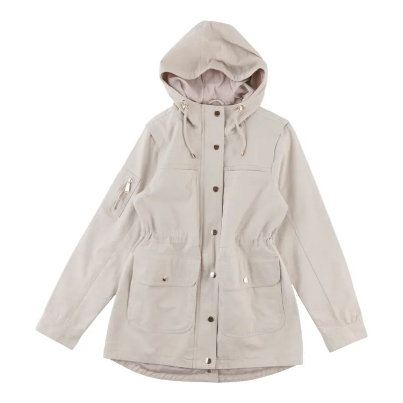 mySTYLE Women's Lined Canvas Anorak Jacket sold by Giant Tiger