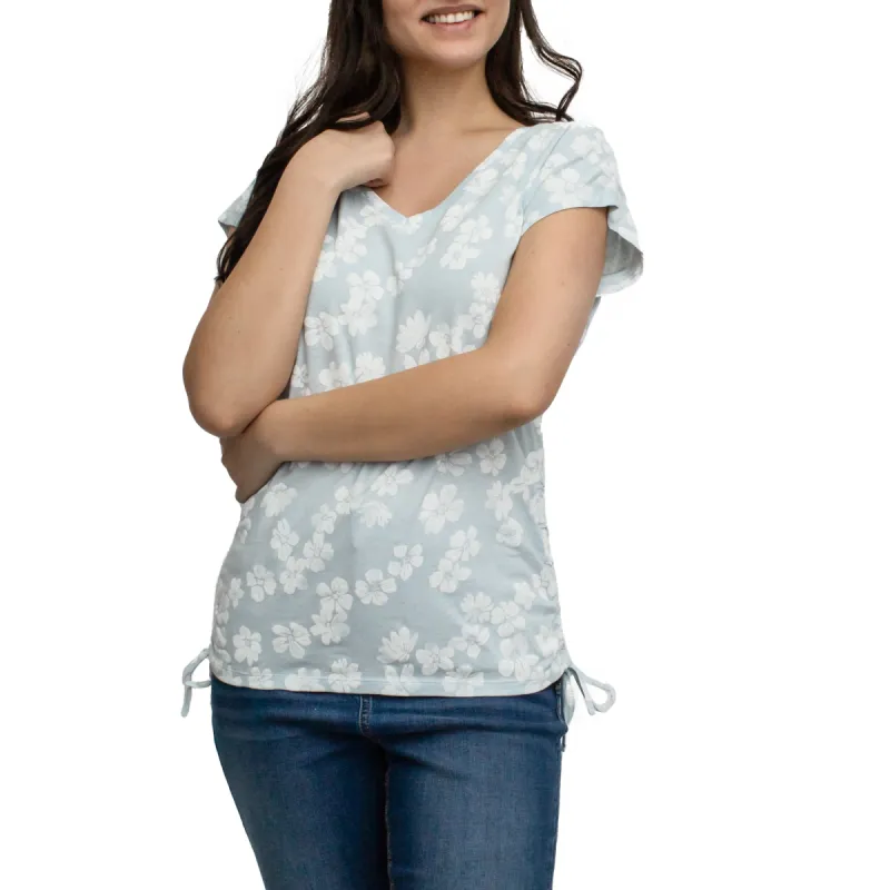 mySTYLE Women's Summer Sizzle V-Neck Side Tie Tee sold by Giant Tiger