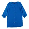 lily morgan Women's Tropical Solid Print Crinkle Blouse sold by Giant Tiger