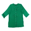 lily morgan Women's Tropical Solid Print Crinkle Blouse sold by Giant Tiger