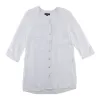 lily morgan Women's Tropical Solid Print Crinkle Blouse sold by Giant Tiger