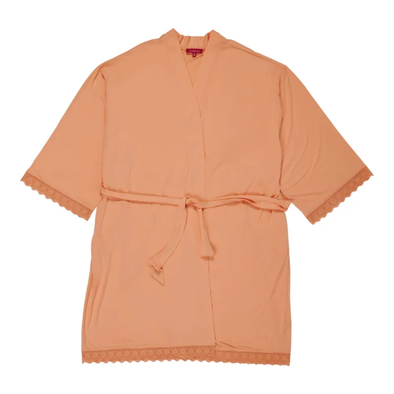 Carisma Women's Plus Simply Dreaming Robe with Lace sold by Giant Tiger