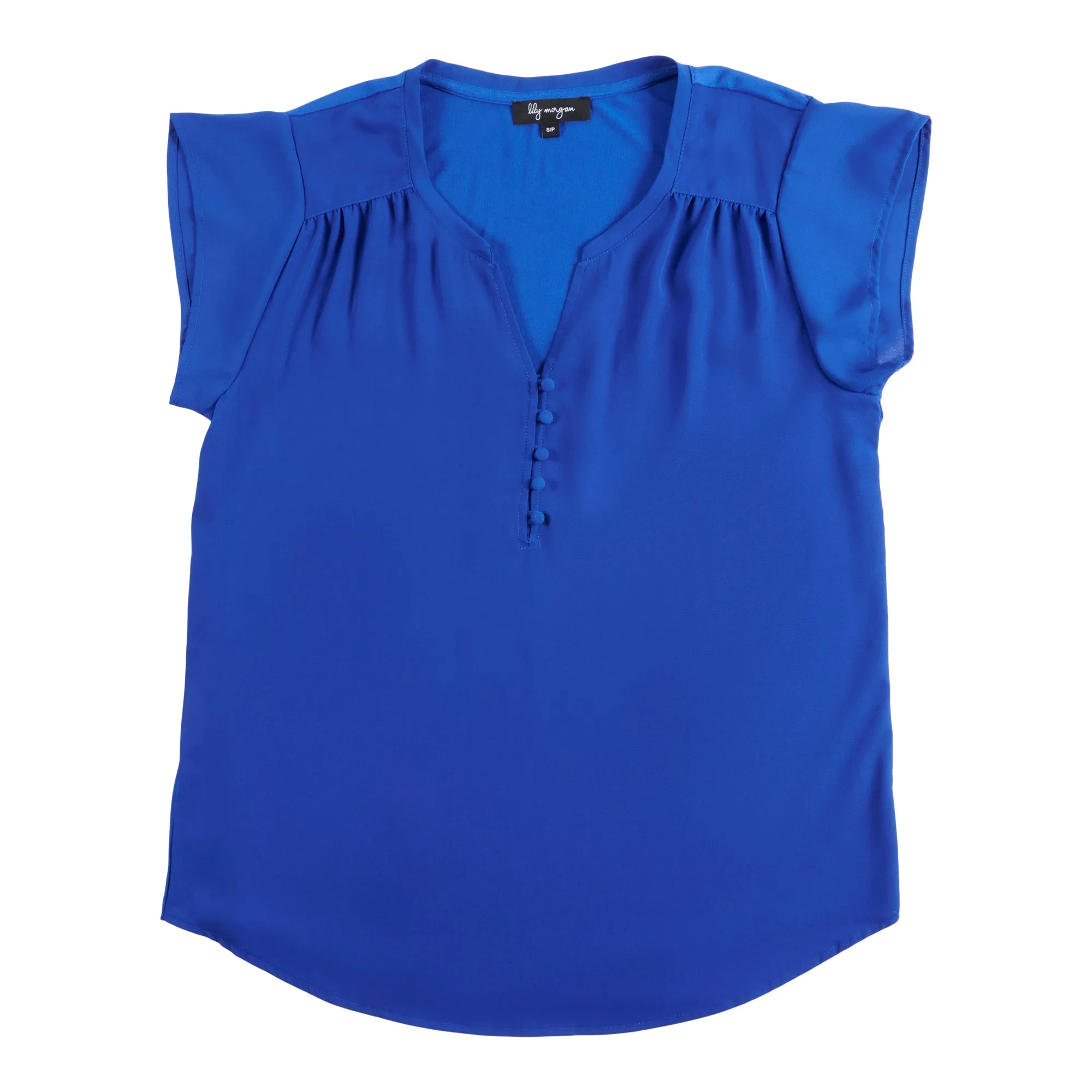 lily morgan Women's Tropical Knit Solid Blouse sold by Giant Tiger product image thumbnail 2