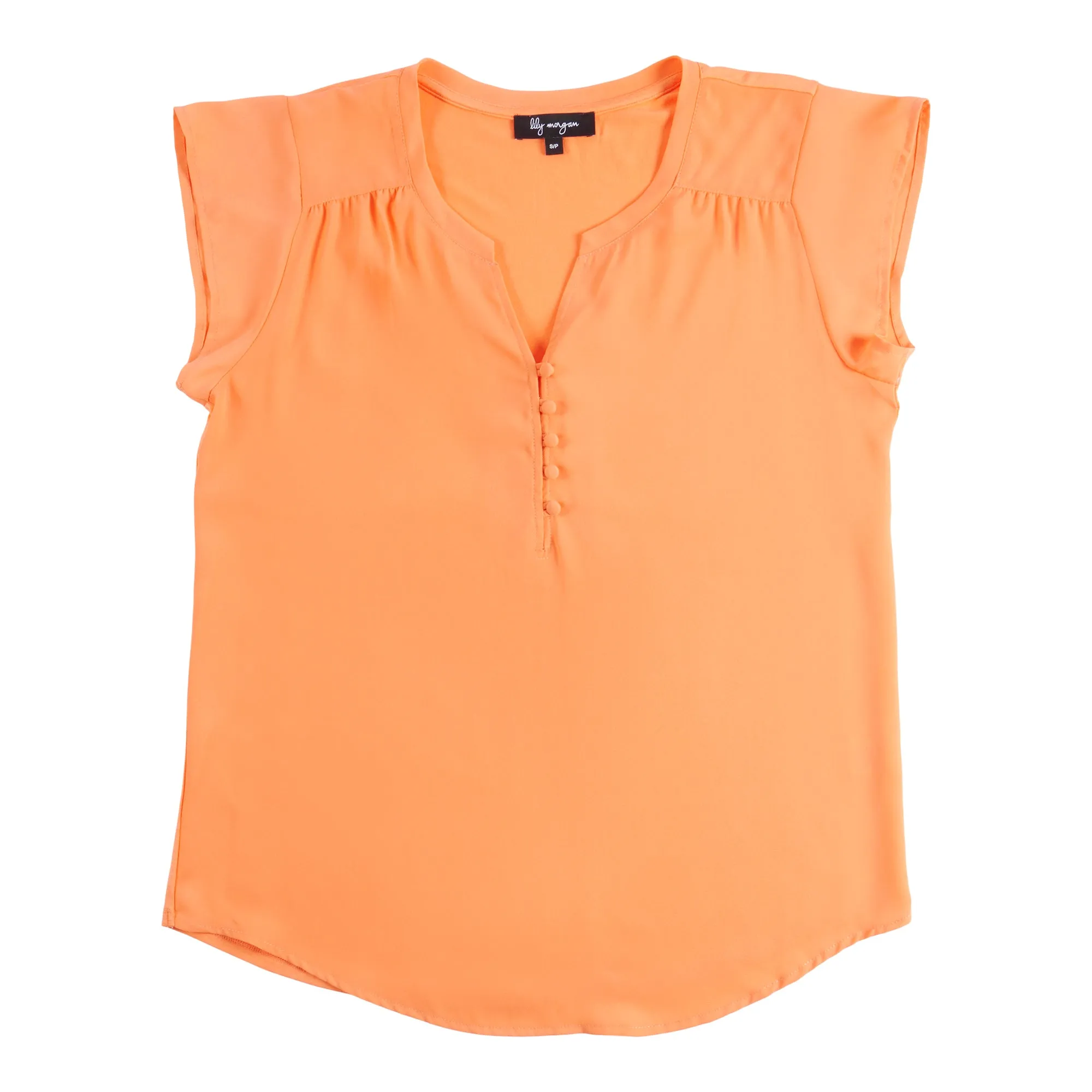 lily morgan Women's Tropical Knit Solid Blouse sold by Giant Tiger product image thumbnail 4