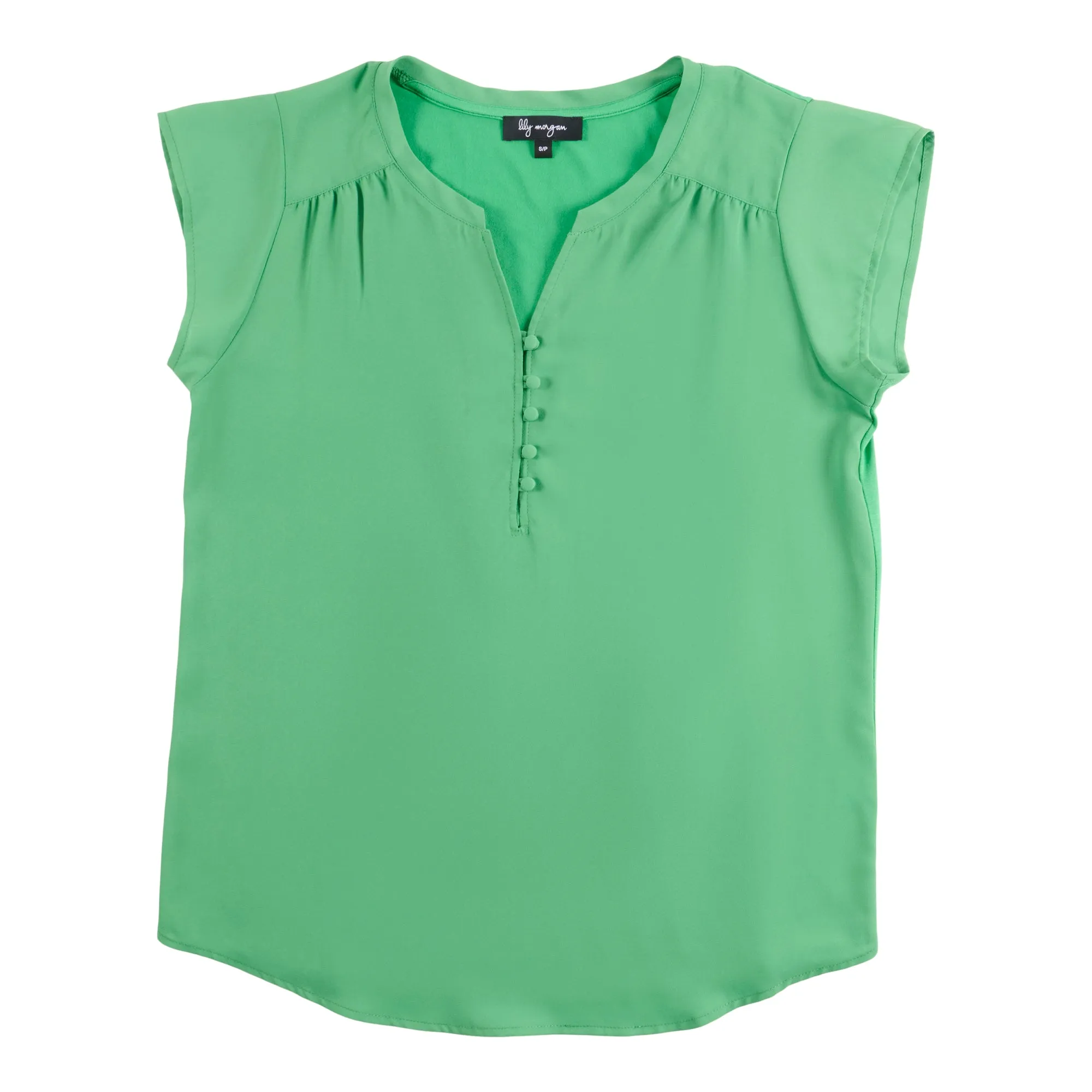 lily morgan Women's Tropical Knit Solid Blouse sold by Giant Tiger product image thumbnail 3