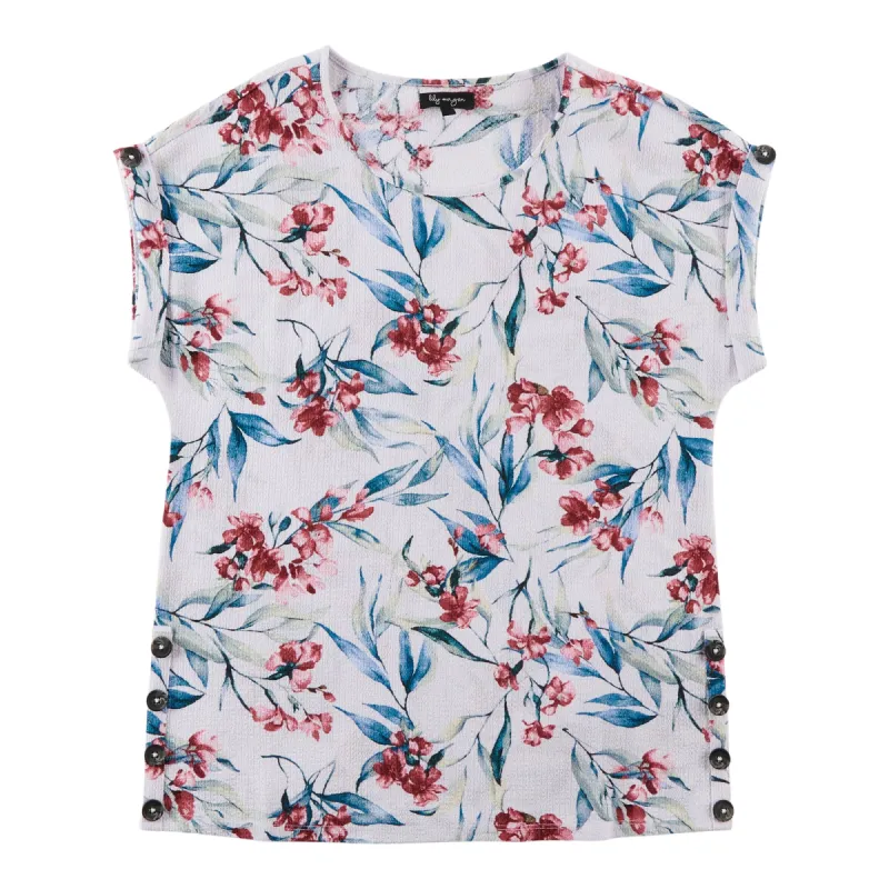 lily morgan Women's Button Detail Printed Blouse sold by Giant Tiger