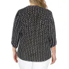 lily morgan Women's Plus Pintuck V-Neck Blouse sold by Giant Tiger