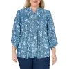 lily morgan Women's Plus Pintuck V-Neck Blouse sold by Giant Tiger