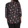 lily morgan Women's Plus Pintuck V-Neck Blouse sold by Giant Tiger
