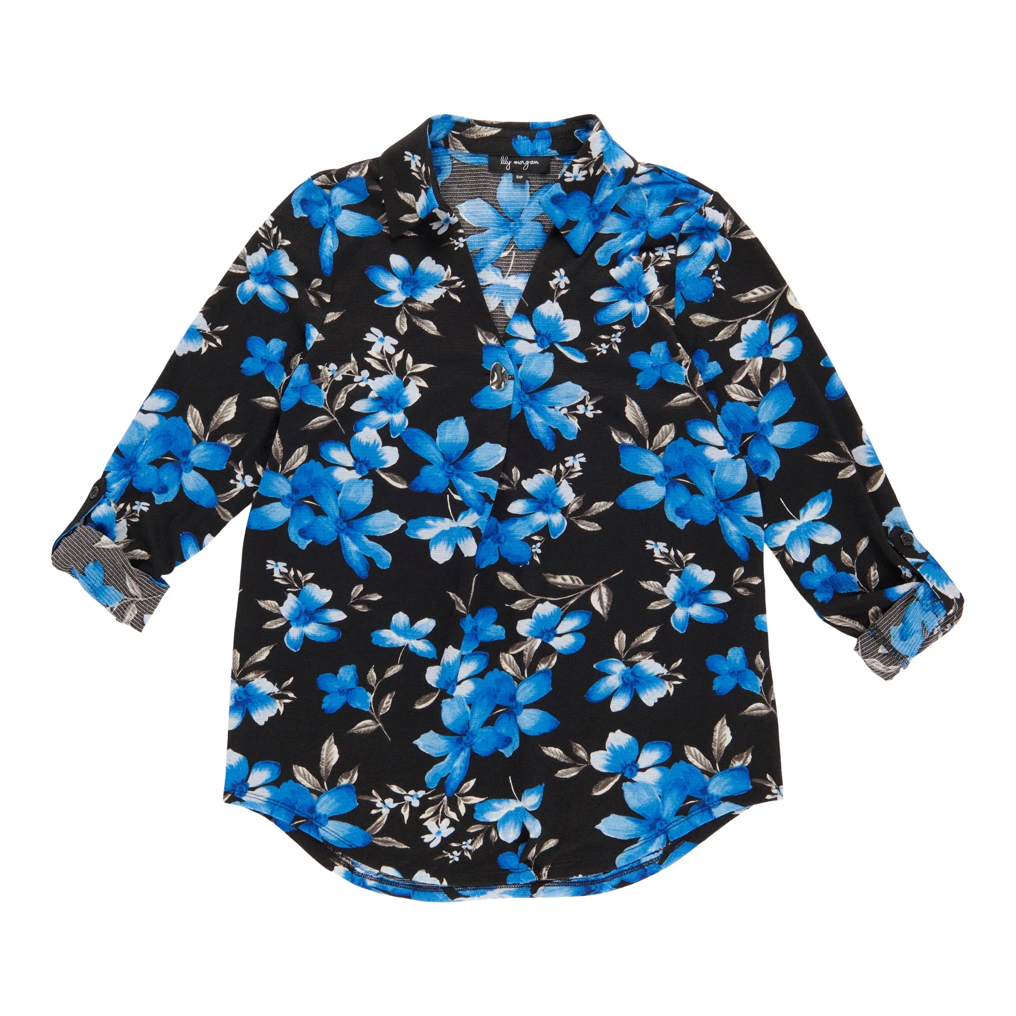 lily morgan Women's Blouse with Rolled Sleeves sold by Giant Tiger