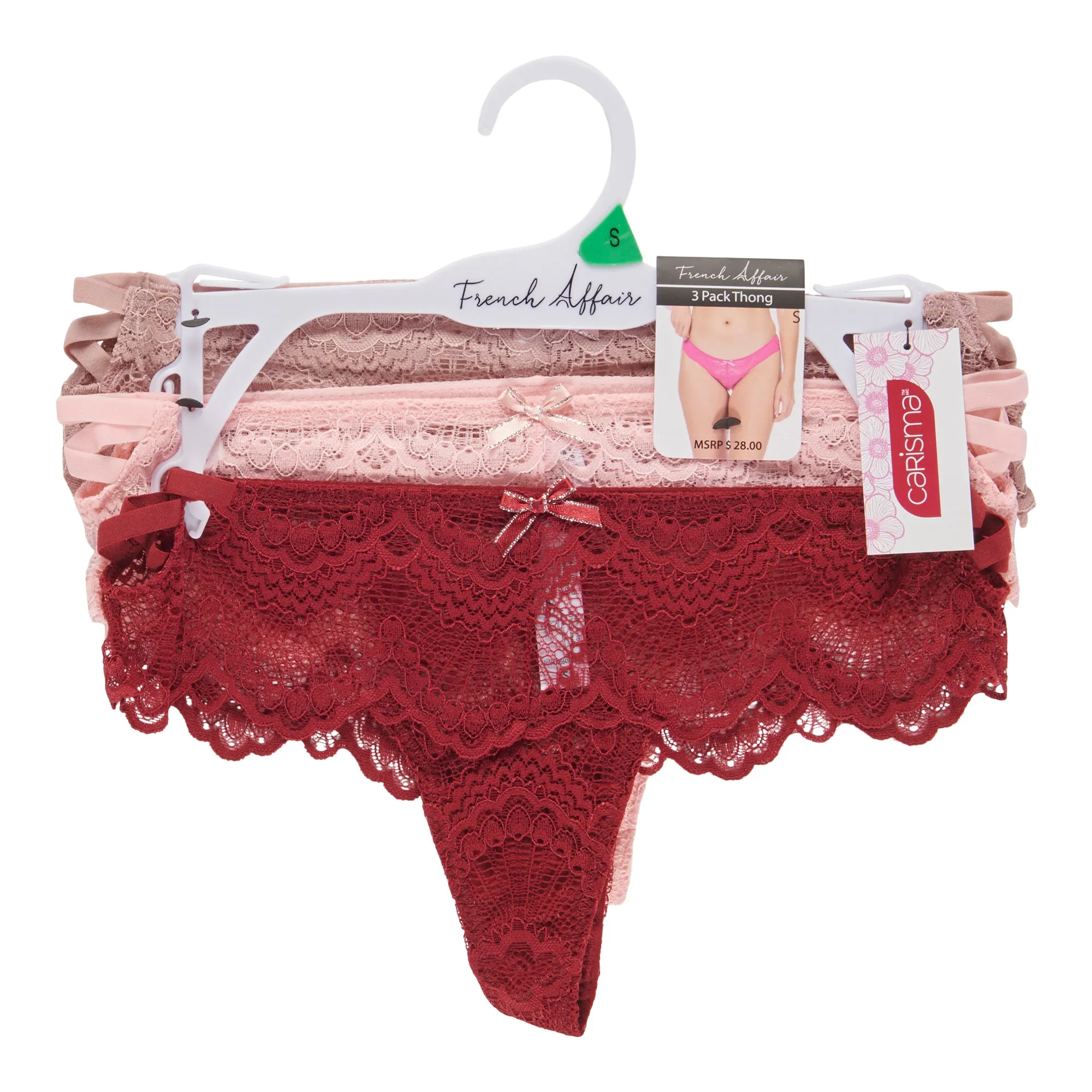 Carisma Women's Fashion Thong, 3-Pack sold by Giant Tiger product image thumbnail 2