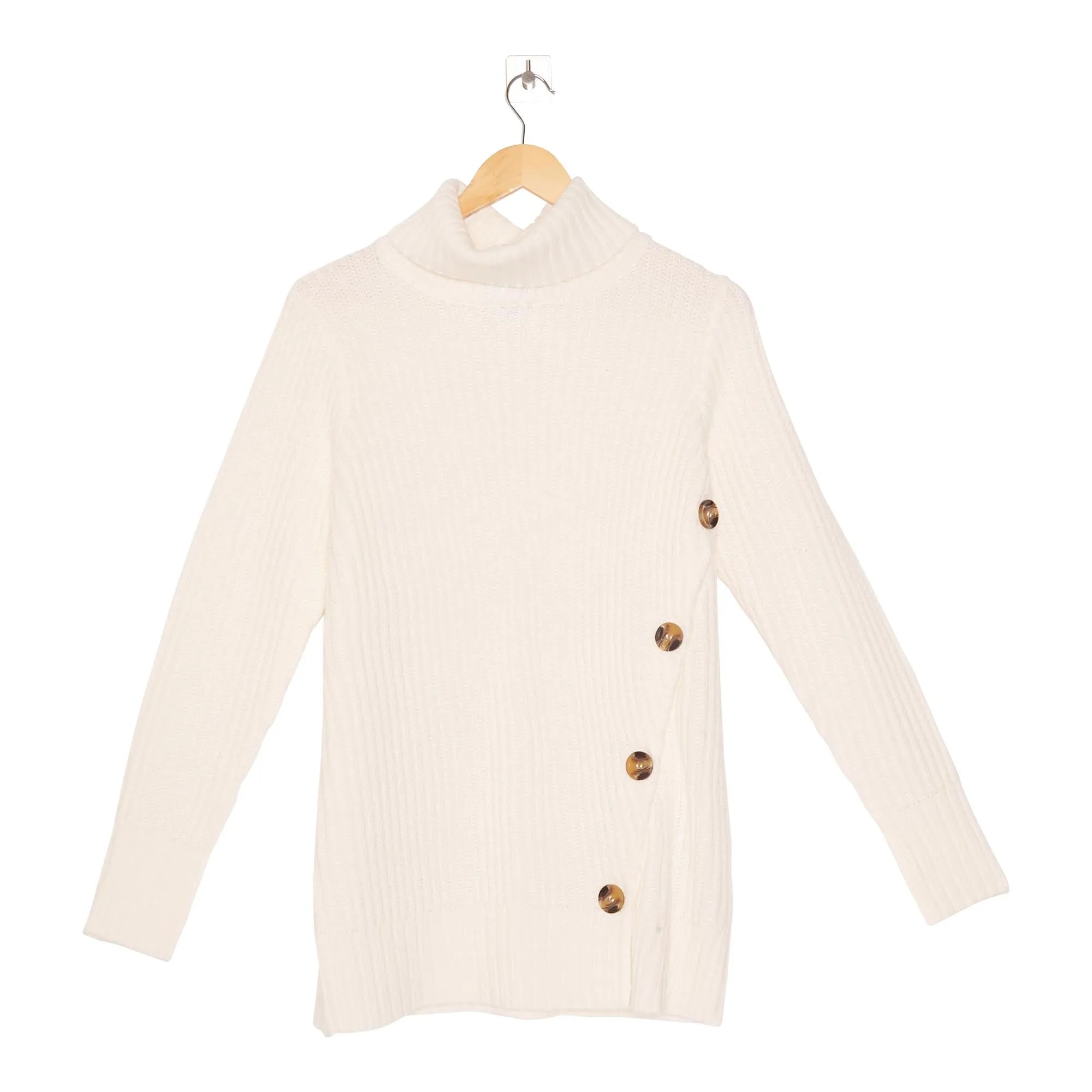 lily morgan Women's Asymmetrical Pullover with Side Button Detailing sold by Giant Tiger product image thumbnail 2