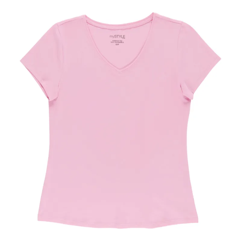 mySTYLE Women's V-Neck T-Shirt sold by Giant Tiger