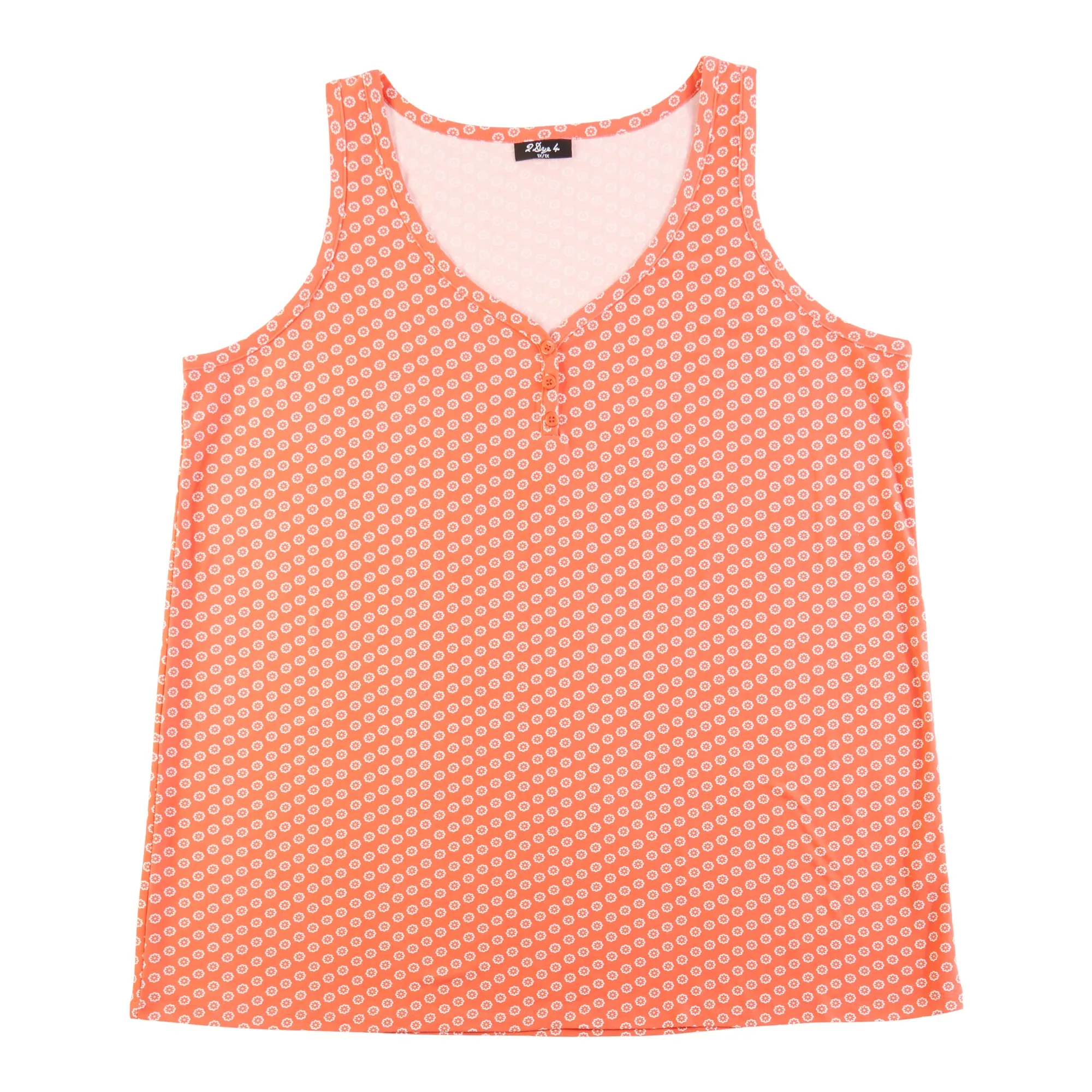 Women's Plus Printed Button Front Tank Top sold by Giant Tiger product image thumbnail 4