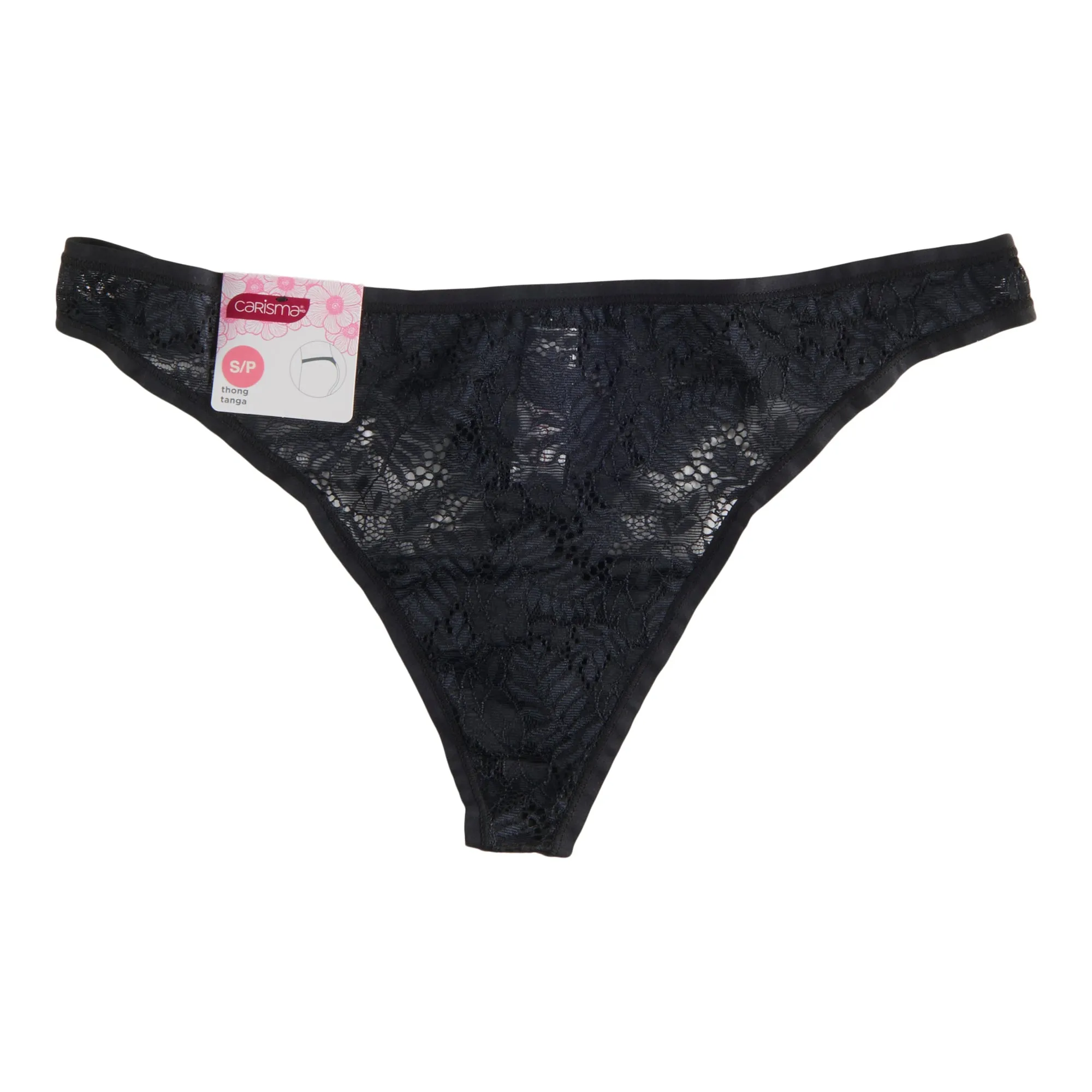 Carisma Women's Lightweight Breathable Lace Thong sold by Giant Tiger