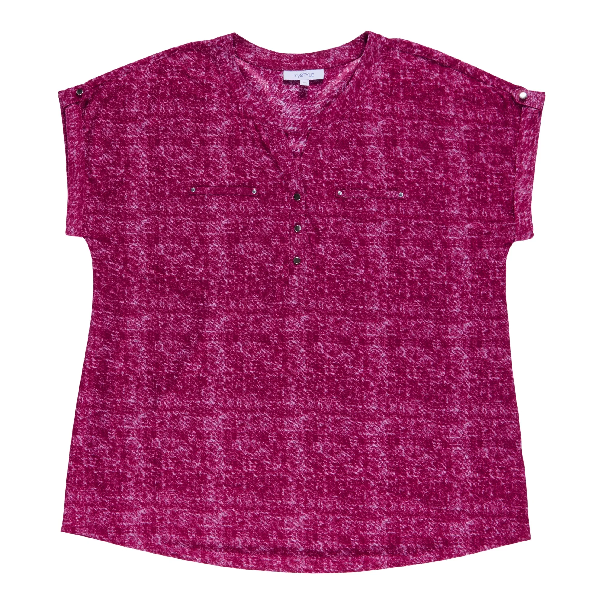 mySTYLE Women's Plus Street Smart Denim Cap Sleeve Top sold by Giant Tiger product image thumbnail 4