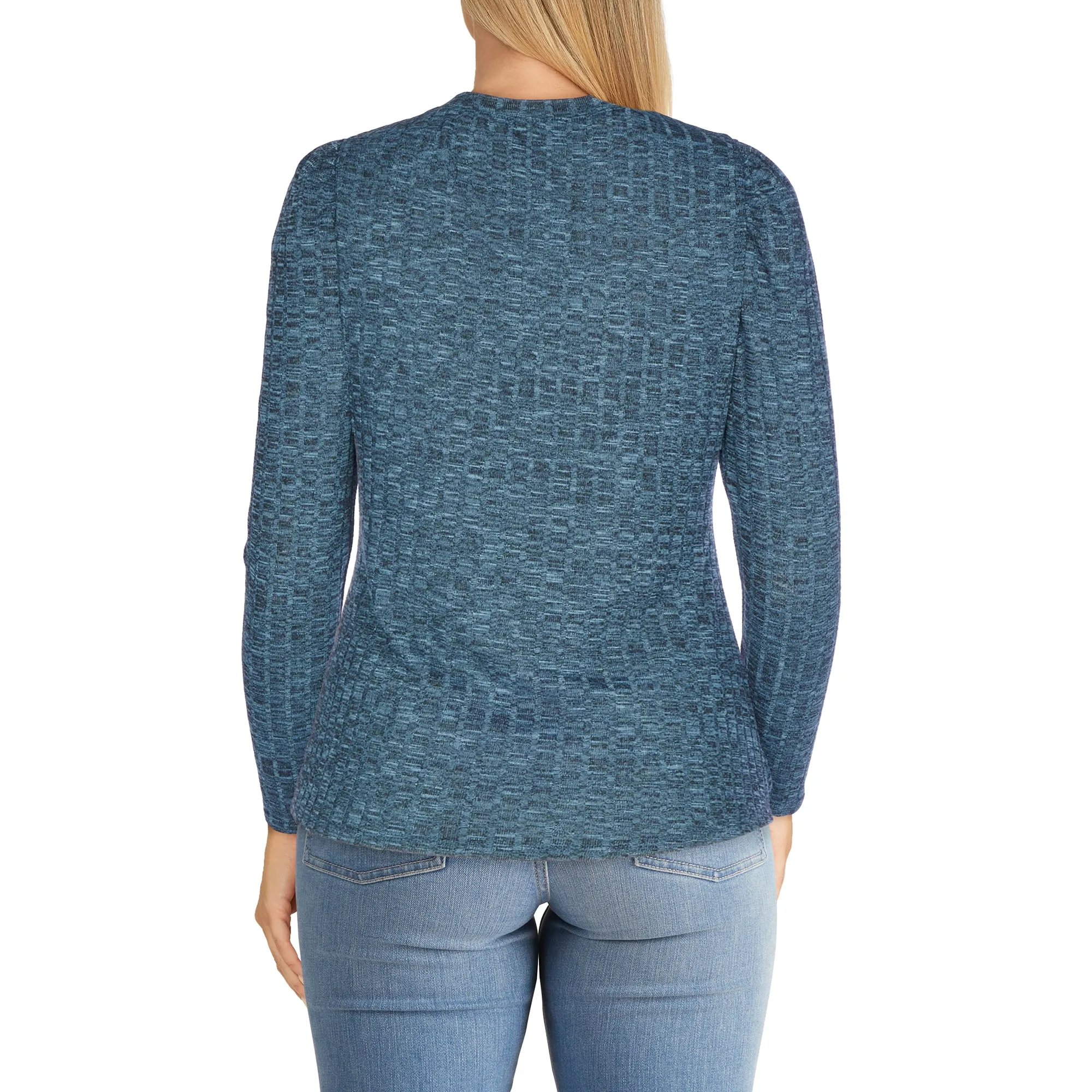 lily morgan Women's Tie-Front Round Neck Blouse sold by Giant Tiger product image thumbnail 4