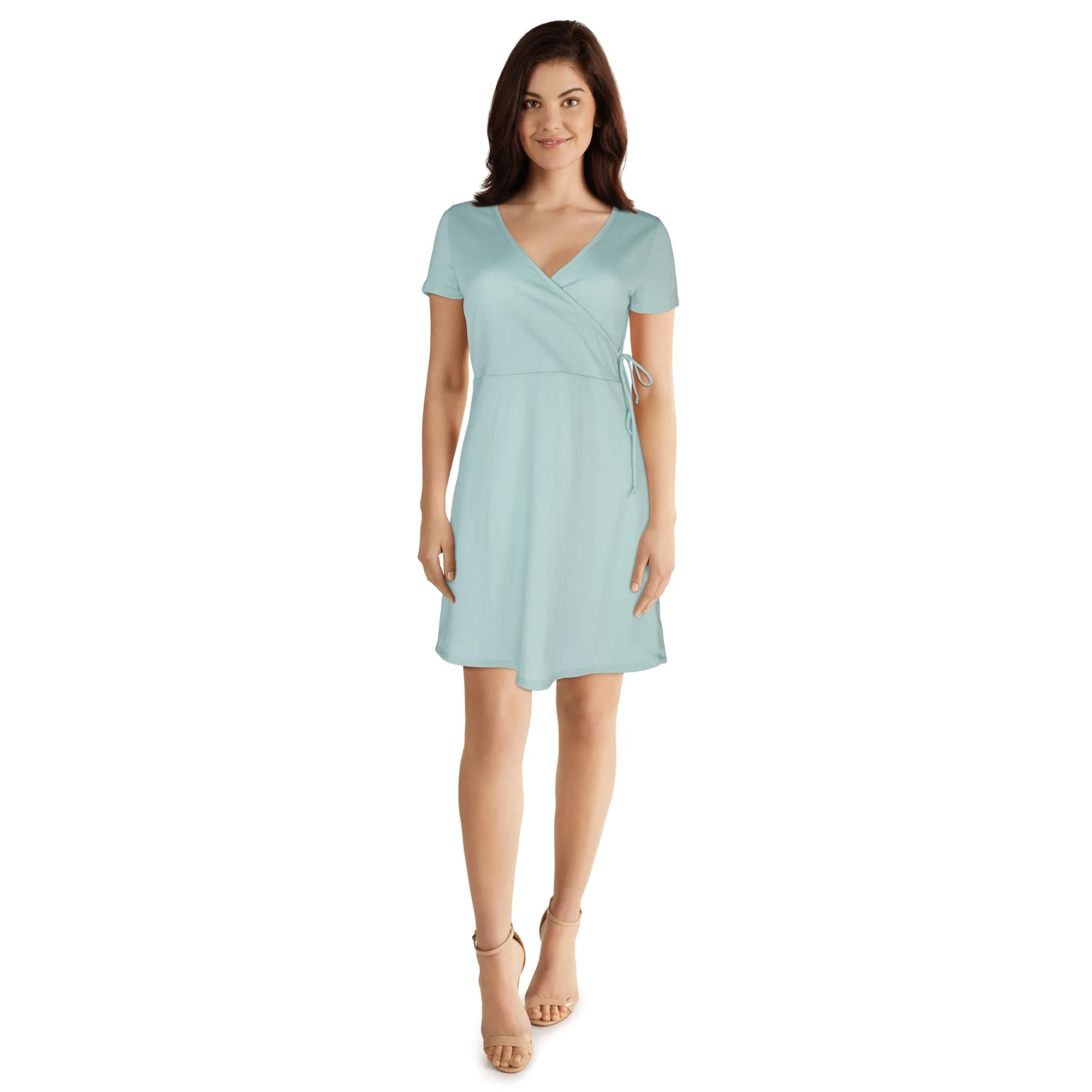 Women's Short Sleeve Printed Wrap Dress sold by Giant Tiger product image thumbnail 2