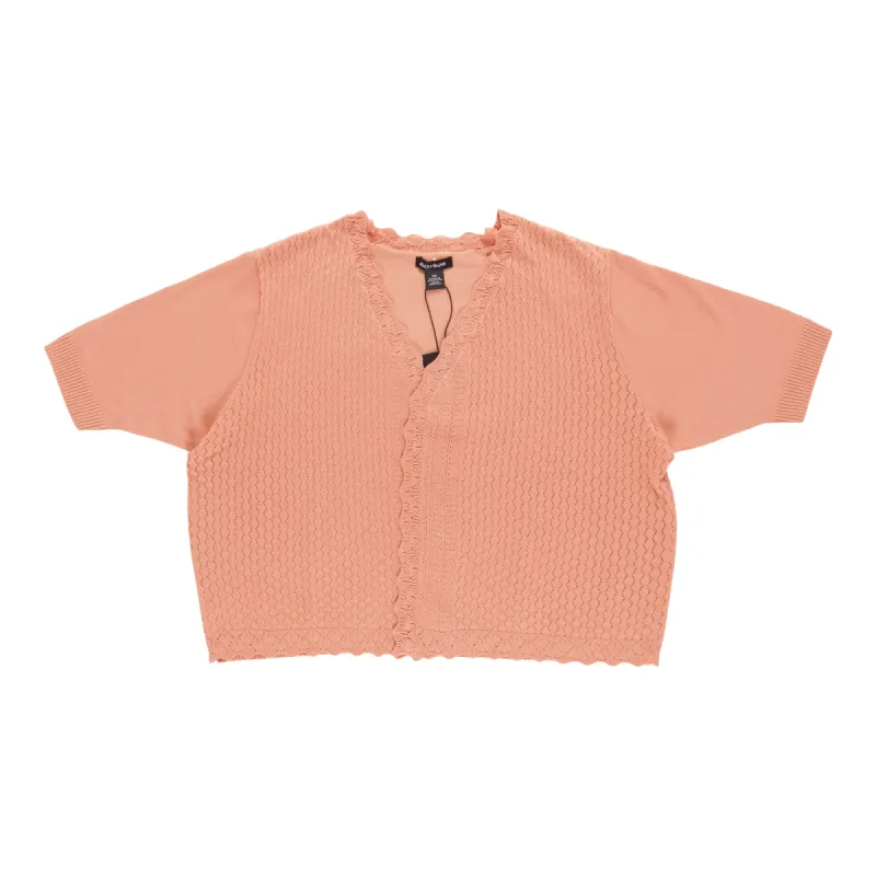 Women's Plus Casual Short Sleeve Cardigan sold by Giant Tiger