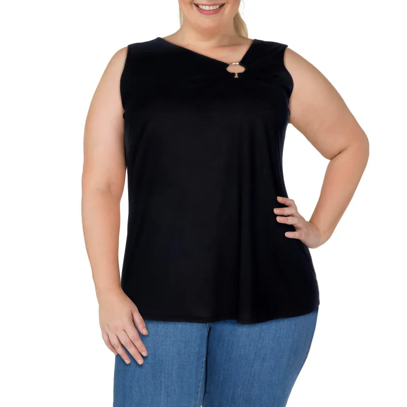 lily morgan Women's Plus Trendsetters Sleeveless Ring Cami sold by Giant Tiger