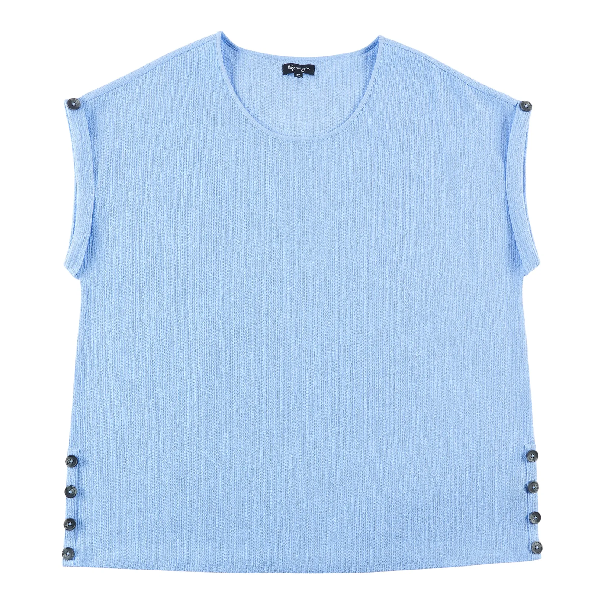 lily morgan Women's Plus Button Detail Solid Blouse sold by Giant Tiger product image thumbnail 2