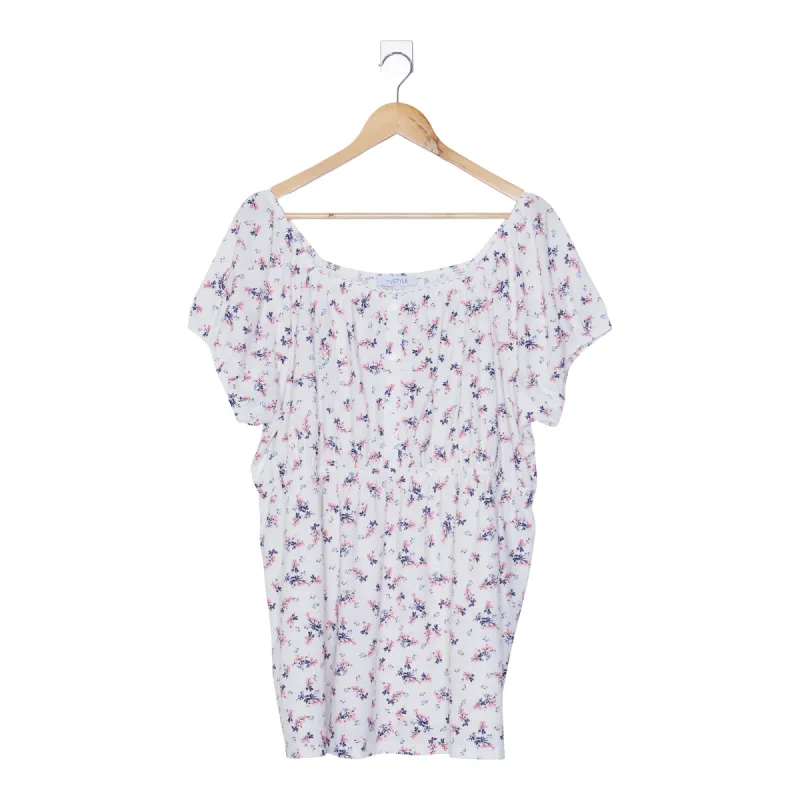 mySTYLE Women's Plus Cool Comfort Button Front Top sold by Giant Tiger