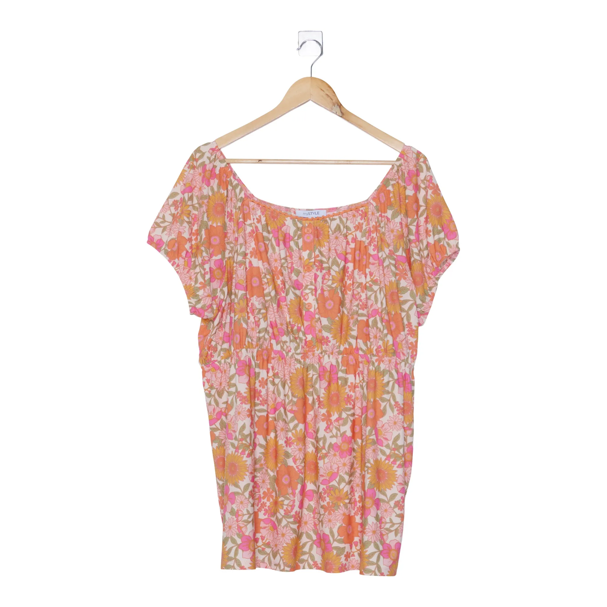 mySTYLE Women's Plus Cool Comfort Button Front Top sold by Giant Tiger product image thumbnail 3