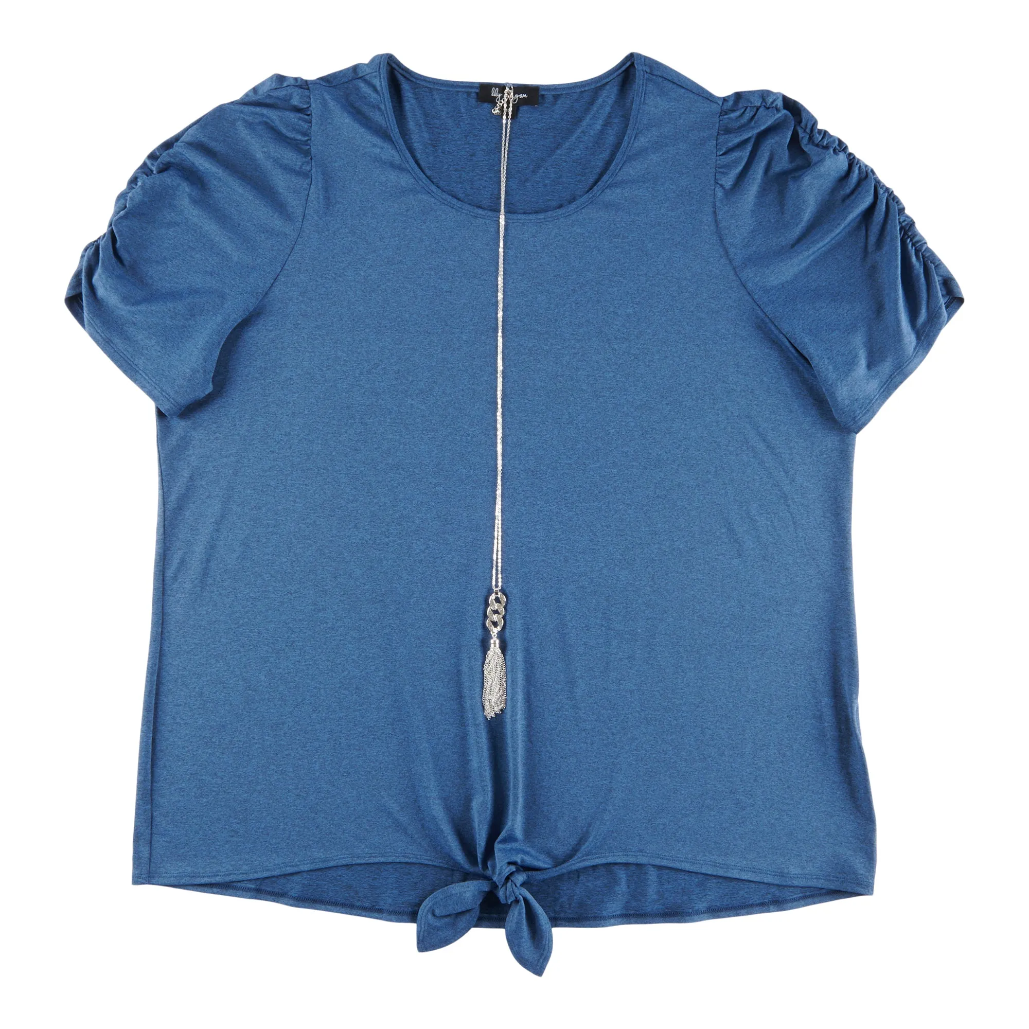 lily morgan Women's Plus City Chic Puff Sleeve Necklace Top sold by Giant Tiger