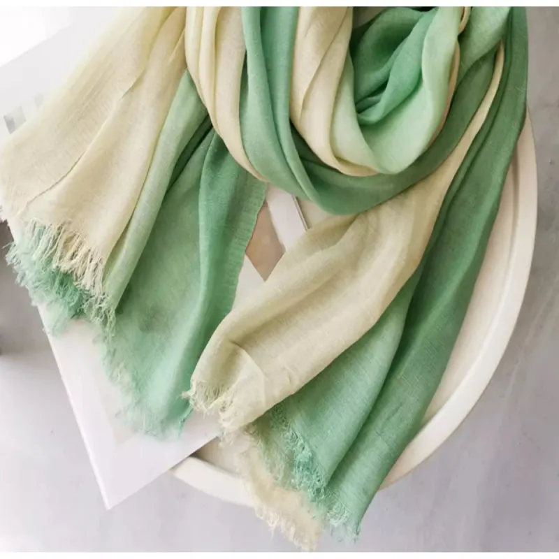 Two-Tone Cotton Linen Scarf sold by Giant Tiger